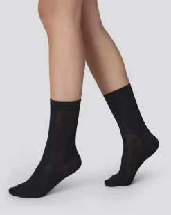 2-Pack Billy Bambusukat Musta<Swedish Stockings Discount