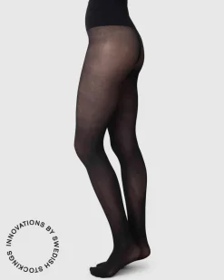 2-Pack Lois Rip Resistant Tights Black<Swedish Stockings Outlet