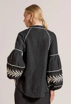 Pallazzio Shirt Onyx Black<Scarlett Poppies Fashion