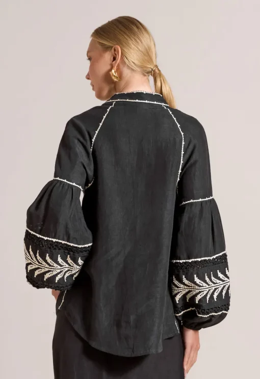 Pallazzio Shirt Onyx Black<Scarlett Poppies Fashion