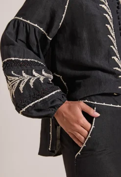 Pallazzio Shirt Onyx Black<Scarlett Poppies Fashion