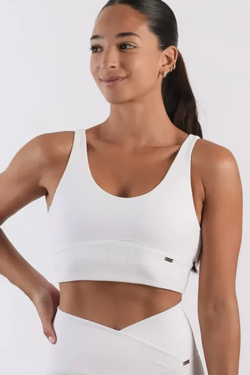 Palms Sports Bra White<Believe Athletics Discount