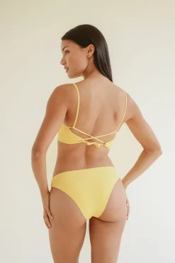 Paloma Bikini Top Yellow<Pura Clothing Fashion