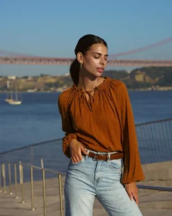 Paloma Blouse Golden Leo<Nakoa Flash Sale
