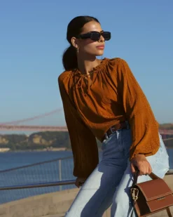 Paloma Blouse Golden Leo<Nakoa Flash Sale