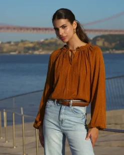 Paloma Blouse Golden Leo<Nakoa Flash Sale