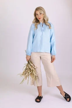 Paloma Blouse Sky Blue<Nakoa Hot