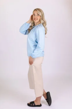 Paloma Blouse Sky Blue<Nakoa Hot