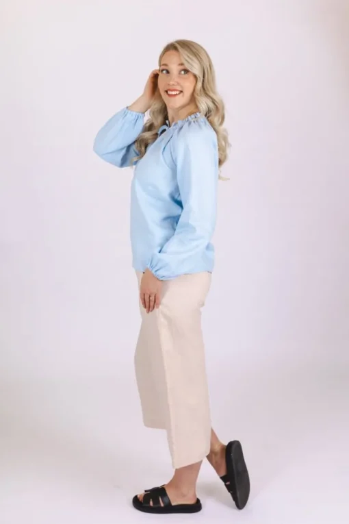 Paloma Blouse Sky Blue<Nakoa Hot