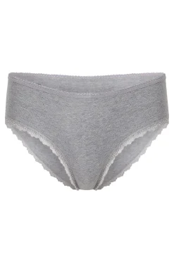 Paloma Organic Cotton Lace Briefs Grey<KOMODO Shop