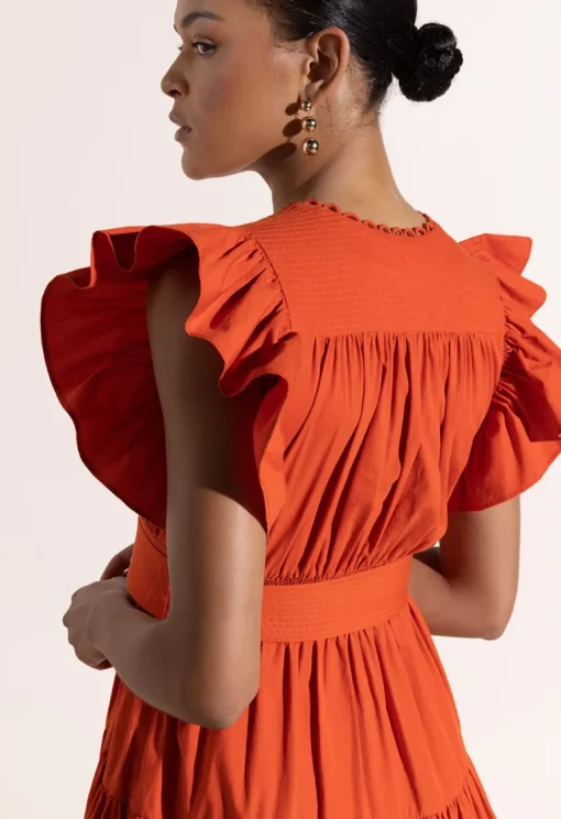 Paradise Cove Midimekko Oranssi<Scarlett Poppies Sale