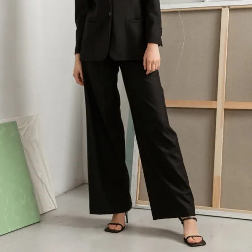 Paris Wide Leg Wool Trousers<Studio Heijne Cheap