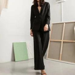 Paris Wide Leg Wool Trousers<Studio Heijne Cheap