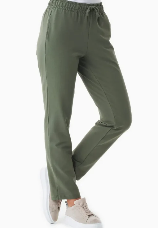Parrla Light Organic Cotton Sweatpants Olive<ORGANICATION Cheap