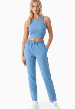 Parrla Light Organic Cotton Sweatpants Blue Fog<ORGANICATION Cheap