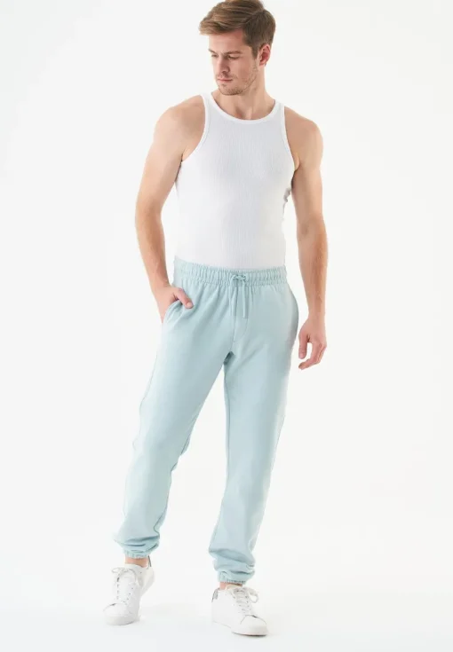 Pars Soft Touch Organic Cotton Sweatpants Mint Blue<ORGANICATION Discount