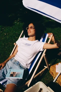 Pasadena Melt Hearts Baby Tee White<Veld Shop