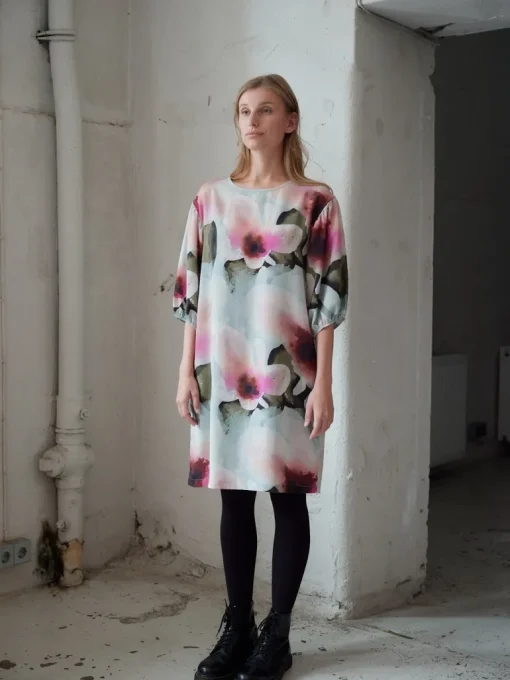 Pastel Floral Tencel Tunika<MAINIO Best Sale
