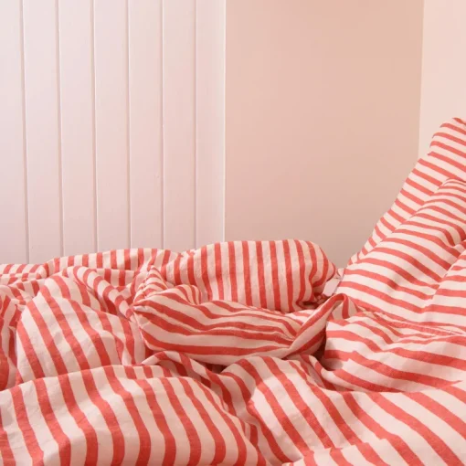 Pellava tyynyliina Punainen Raita<HOMEHAGEN New