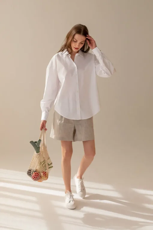 Pellavaiset Shortsit Beige<Enteliér Hot
