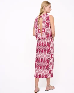 Penelope Print Top Pink<Elizabeth LaGre Shop