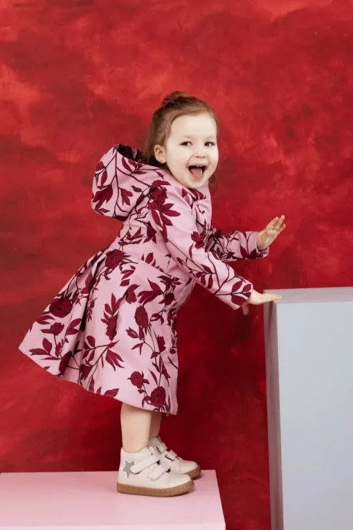 Peony Bloom Lasten Sadetakki Vaaleanpunainen<RainSisters Online
