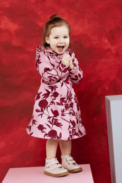 Peony Bloom Lasten Sadetakki Vaaleanpunainen<RainSisters Online