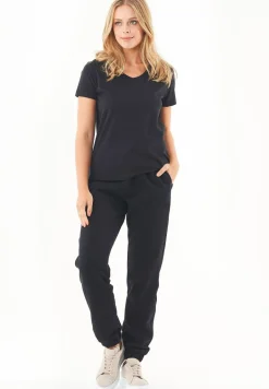 Perrie Soft Touch Organic Cotton Sweatpants Black<ORGANICATION Discount