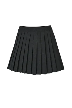 Piccolo Pleated Merino Mini Skirt Black<Salanida Shop
