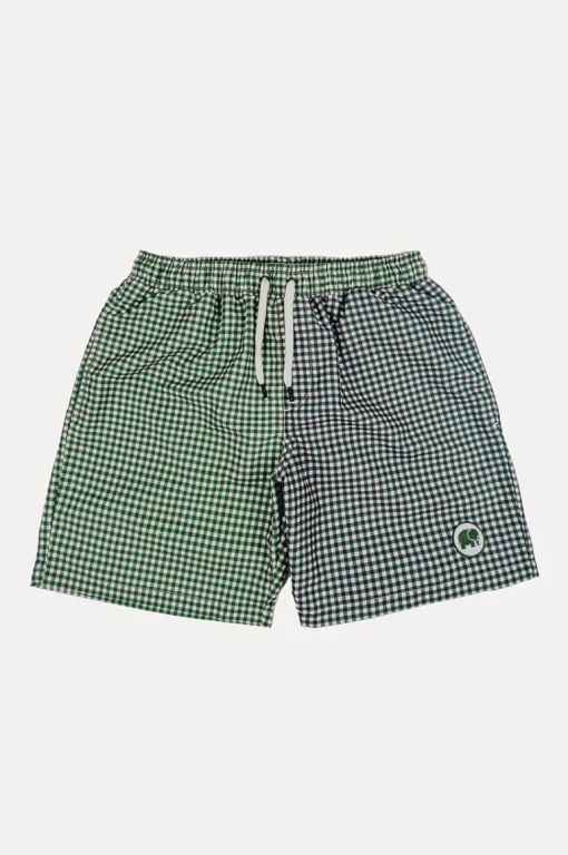 Picnic Swim Shorts Checkered Green/Blue<Trendsplant Flash Sale