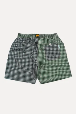 Picnic Swim Shorts Checkered Green/Blue<Trendsplant Flash Sale