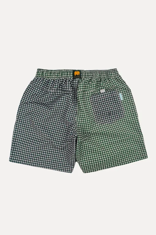 Picnic Swim Shorts Checkered Green/Blue<Trendsplant Flash Sale