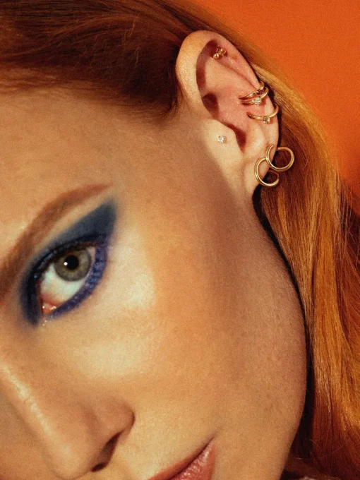Pio Earring Sapphire<April Please Cheap