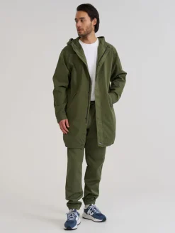 Pitkä Vetoketjullinen Anorakki Sammaleenvihreä<R-Collection Shop