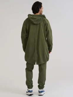 Pitkä Vetoketjullinen Anorakki Sammaleenvihreä<R-Collection Shop