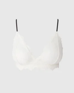 Pitsi Läpikuultavat Rintaliivit Valkoinen/Musta<UNDERSTATEMENT Cheap