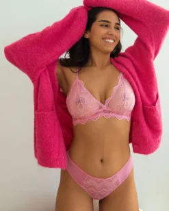 Pitsi Läpikuultavat Rintaliivit Vaaleanpunainen<UNDERSTATEMENT Hot