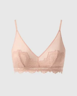 Pitsi Mesh Kolmiorintaliivit Beige<UNDERSTATEMENT Discount