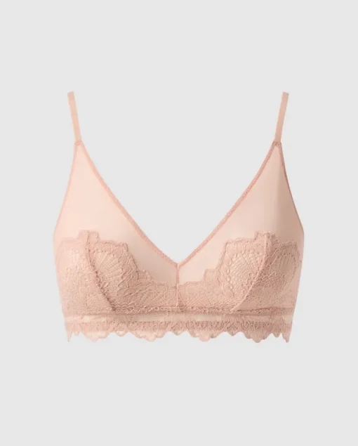 Pitsi Mesh Kolmiorintaliivit Beige<UNDERSTATEMENT Discount