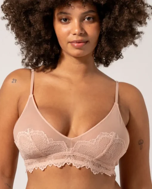 Pitsi Mesh Kolmiorintaliivit Beige<UNDERSTATEMENT Discount