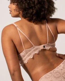 Pitsi Mesh Kolmiorintaliivit Beige<UNDERSTATEMENT Discount