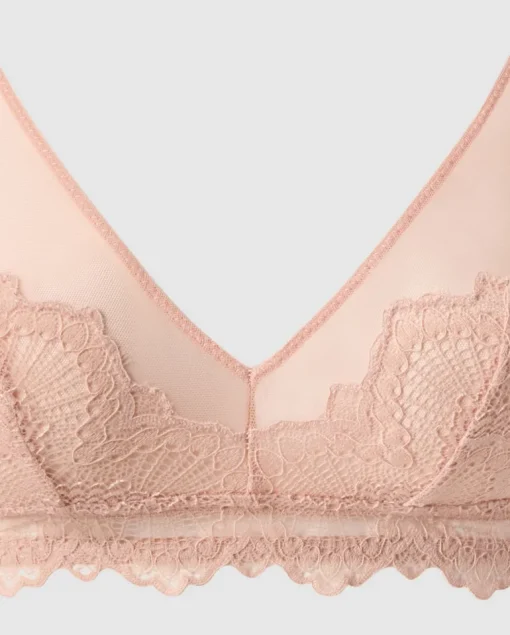 Pitsi Mesh Kolmiorintaliivit Beige<UNDERSTATEMENT Discount