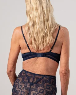 Pitsi Mesh Plunge Rintaliivit Tummansininen<UNDERSTATEMENT Online