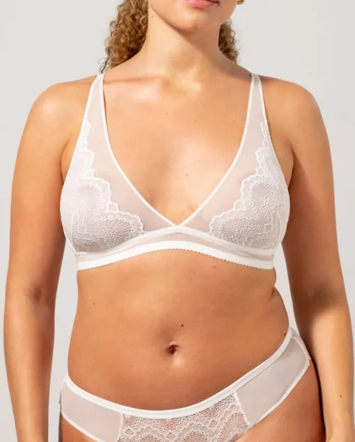 Pitsi Plunge Bralette Valkoinen<UNDERSTATEMENT Best