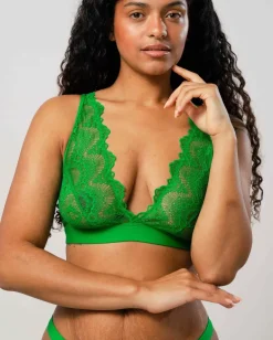 Pitsi Plunge Bralette Vihreä Muratti<UNDERSTATEMENT Outlet