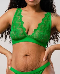 Pitsi Plunge Bralette Vihreä Muratti<UNDERSTATEMENT Outlet