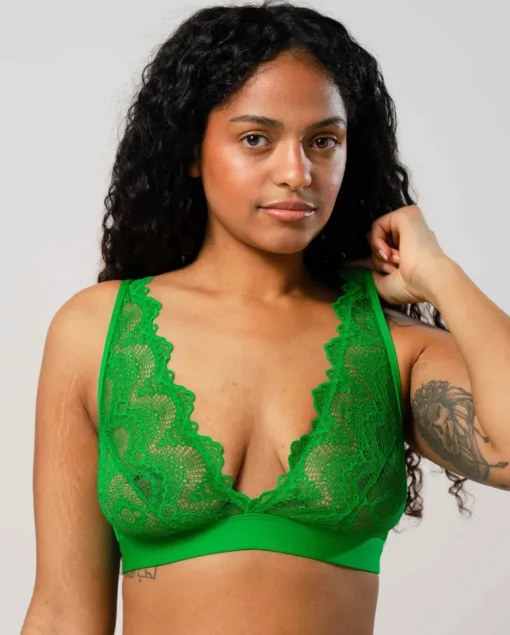 Pitsi Plunge Bralette Vihreä Muratti<UNDERSTATEMENT Outlet