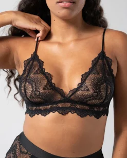 Pitsinen Bralette Musta<UNDERSTATEMENT Shop