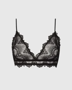 Pitsinen Bralette Musta<UNDERSTATEMENT Shop
