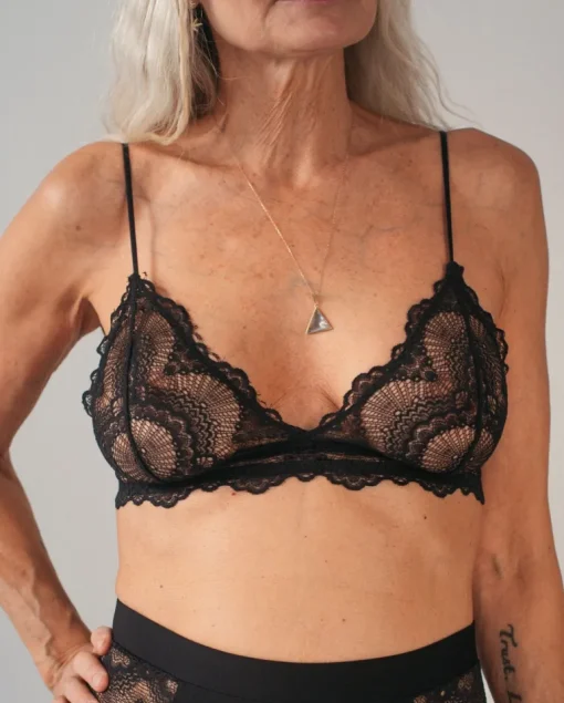 Pitsinen Bralette Musta<UNDERSTATEMENT Shop